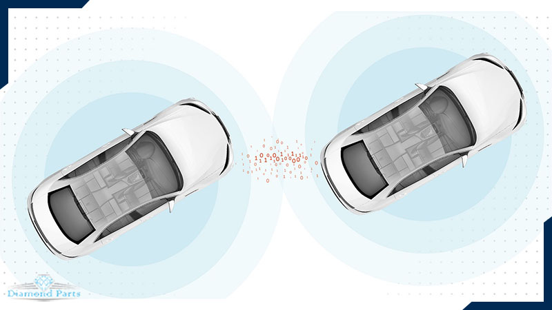تکنولوژی ارتباط خودرو به خودرو بین دو خودرو با فاصله نزدیک